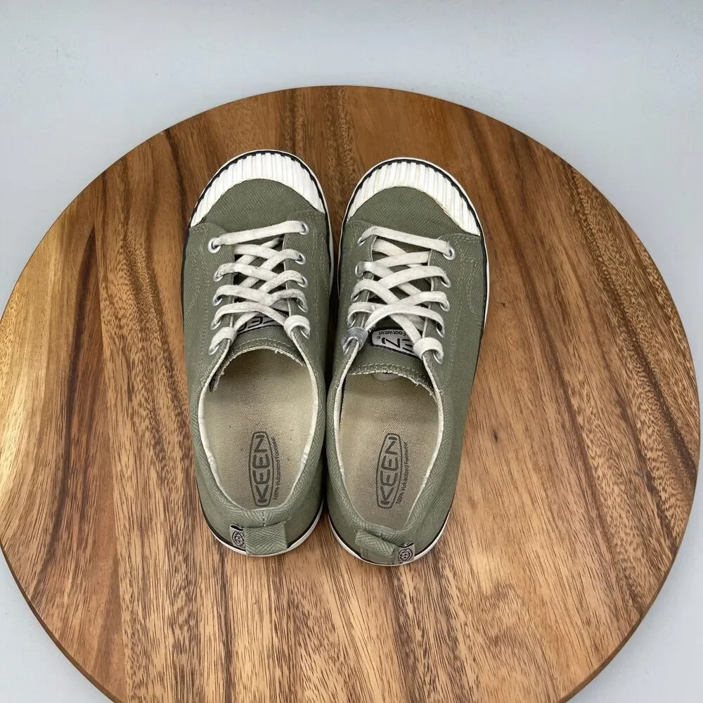 Keen Elsa Shoes Womens Size 7.5 Green Cancas Casual Walking Comfort Sneakers